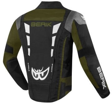 Berik Torino Evo Waterproof Motosiklet Mont Siyah/Gri/Yeşil