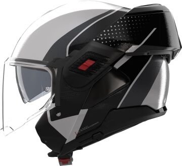 Nolan N120-1 Fluente Çene Arkaya Açılır Kask Siyah-Beyaz