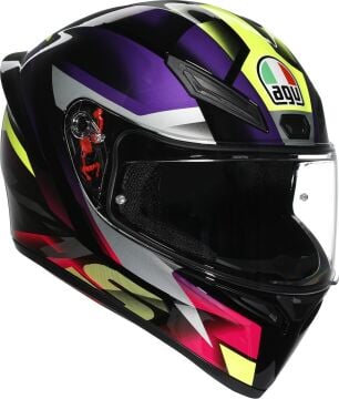 AGV K1 S Fastlap Kapalı Kask Siyah-Mor