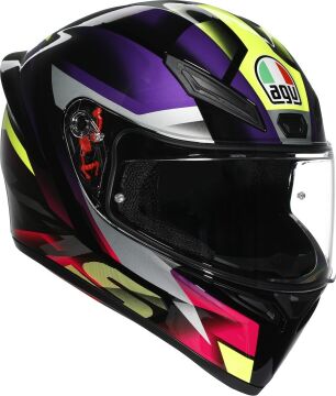 AGV K1 S Fastlap Kapalı Kask Siyah-Mor