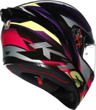 AGV K1 S Fastlap Kapalı Kask Siyah-Mor