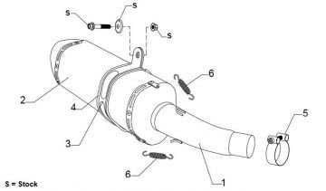 Honda CBR500R / CB500F/X R77 Karbon Tüp Egzoz 2013-14