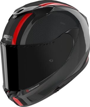Nolan X-904 Ultra Karbon Gemini Kapalı Kask Siyah-Kırmızı