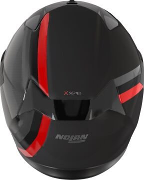 Nolan X-904 Ultra Karbon Gemini Kapalı Kask Siyah-Kırmızı