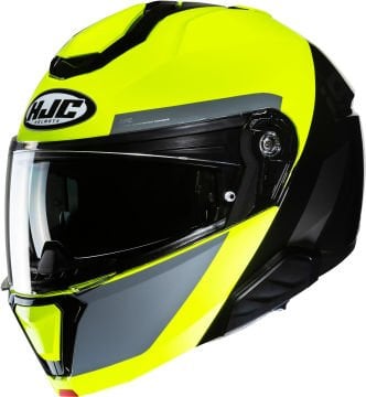 HJC i91 Bina Çene Açılır Kask Sarı