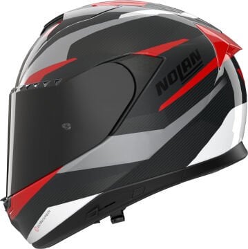 Nolan X-904 Ultra Karbon Calibro Kapalı Kask Siyah-Gri-Kırmızı