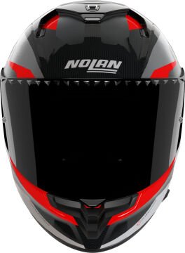 Nolan X-904 Ultra Karbon Calibro Kapalı Kask Siyah-Gri-Kırmızı
