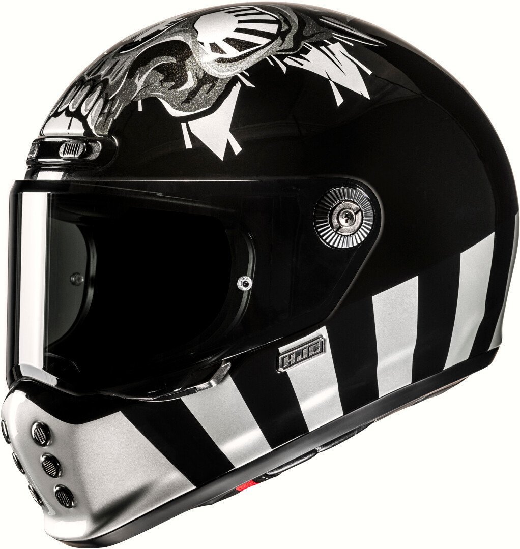 Hjc V10 Crania Retro Kapalı Kask Siyah