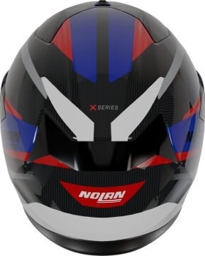 Nolan X-904 Ultra Karbon Calibro Kapalı Kask Siyah-Mavi-Kırmızı