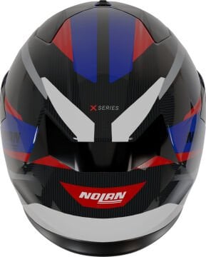 Nolan X-904 Ultra Karbon Calibro Kapalı Kask Siyah-Mavi-Kırmızı