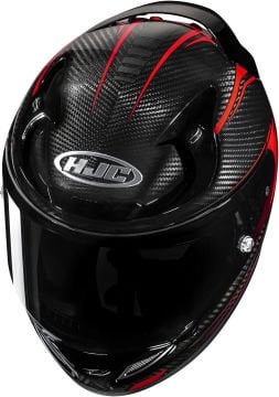 HJC RPHA 12 Karbon Keres Kapalı Kask Siyah/Kırmızı