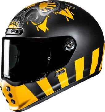 Hjc V10 Crania Retro Kapalı Kask Sarı