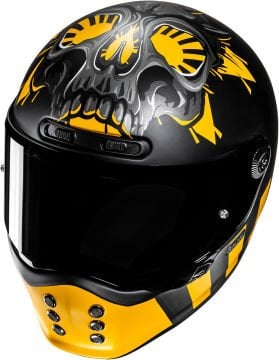 Hjc V10 Crania Retro Kapalı Kask Sarı