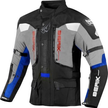 Berik Dakota Waterproof 3in1 Motosiklet Mont Siyah/Gri/Mavi