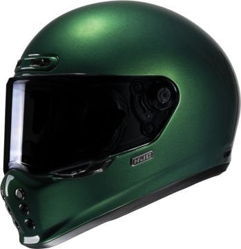 Hjc V10 Retro Kapalı Kask Yeşil