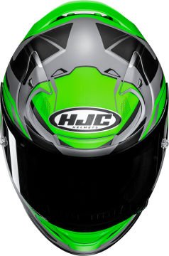HJC RPHA 12 Brels Kapalı Kask Siyah/Gri/Yeşil