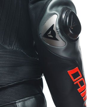 Dainese Laguna Seca 5 2 Parça Motosiklet Deri Tulum Siyah-Gri-Kırmızı