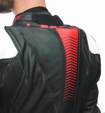 Dainese Laguna Seca 5 2 Parça Motosiklet Deri Tulum Siyah-Beyaz-Kırmızı