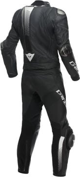 Dainese Laguna Seca 5 2 Parça Motosiklet Deri Tulum Siyah-Beyaz