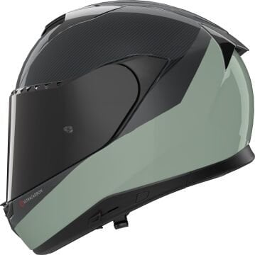 Nolan X-904 Ultra Karbon Verniciatura Kapalı Kask Siyah-Yeşil