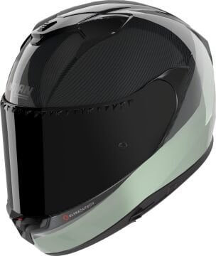 Nolan X-904 Ultra Karbon Verniciatura Kapalı Kask Siyah-Yeşil