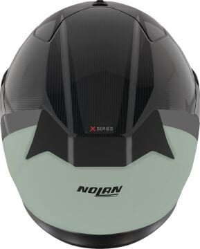 Nolan X-904 Ultra Karbon Verniciatura Kapalı Kask Siyah-Yeşil