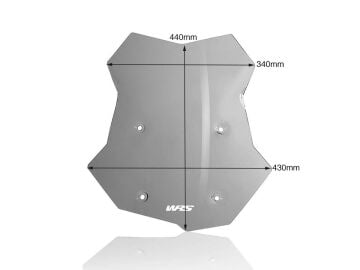 WRS Ön Cam Caponord Koyu Füme BMW F 900 GS Adventure 2024-2026