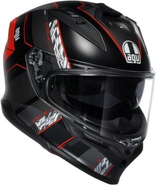 AGV K7 Kyber Kapalı Kask Siyah-Kırmızı