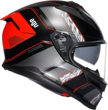 AGV K7 Kyber Kapalı Kask Siyah-Kırmızı