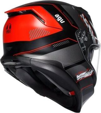 AGV K7 Kyber Kapalı Kask Siyah-Kırmızı