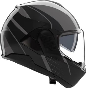 Nolan N120-1 Fluente Çene Arkaya Açılır Kask Siyah/Gri