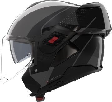 Nolan N120-1 Fluente Çene Arkaya Açılır Kask Siyah/Gri
