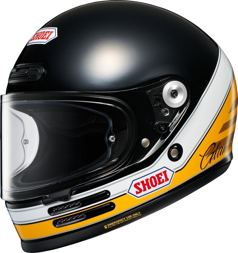 Shoei Glamster Abiding Kapalı Kask Siyah-Sarı