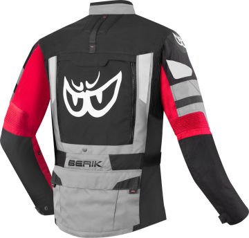 Berik Dakota Waterproof 3in1 Motosiklet Mont Siyah/Gri/Kırmızı