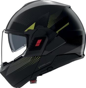 Nolan N120-1 Ciclone Çene Arkaya Açılır Kask Siyah-Sarı