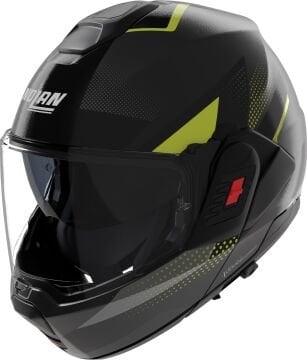 Nolan N120-1 Ciclone Çene Arkaya Açılır Kask Siyah-Sarı