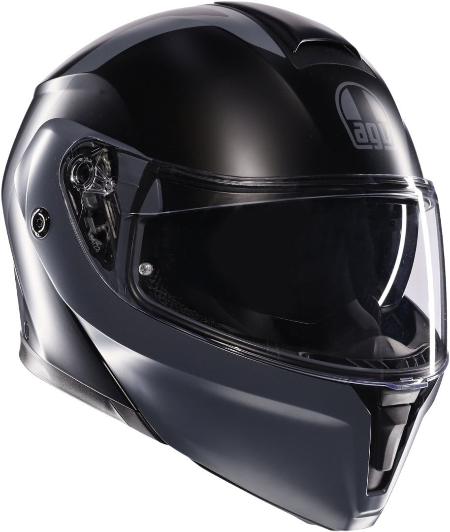 AGV Streetmodular Resia Kapalı Kask Mat Siyah-Gri