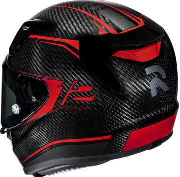 HJC RPHA 12 Karbon Keres Kapalı Kask Siyah-Kırmızı