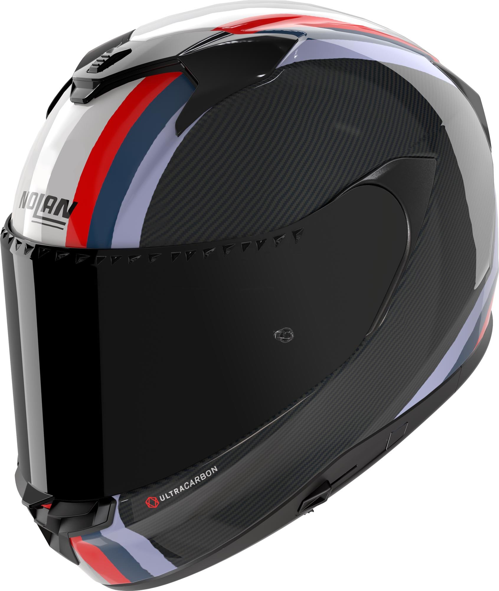 Nolan X-904 Ultra Karbon Gemini Kapalı Kask Siyah-Kırmızı-Mavi