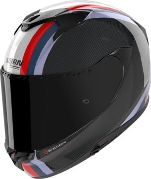 Nolan X-904 Ultra Karbon Gemini Kapalı Kask Siyah-Kırmızı-Mavi