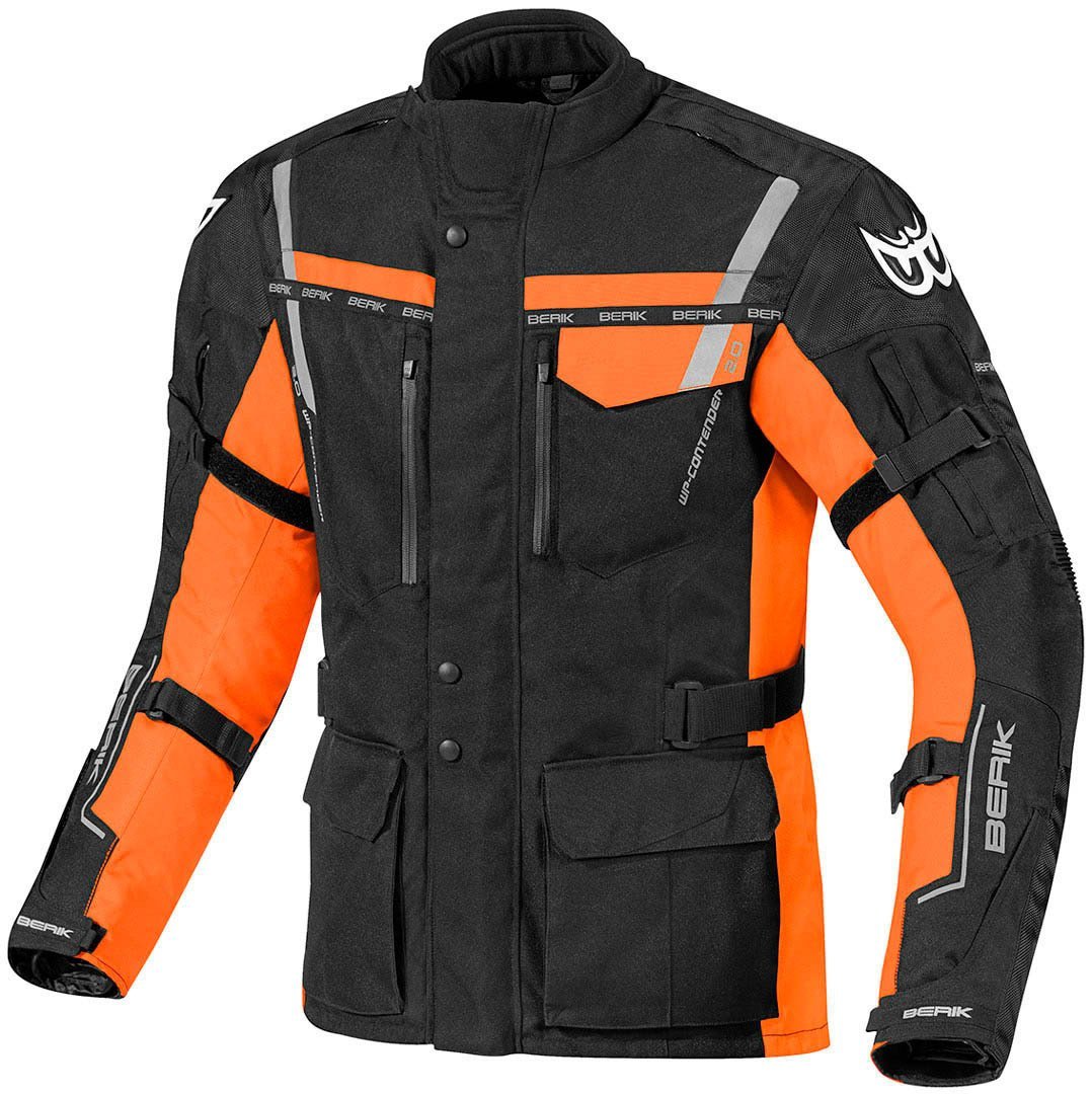 Berik Torino Waterproof Motosiklet Mont Siyah/Turuncu