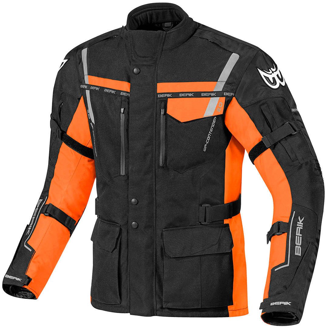 Berik Torino Waterproof Motosiklet Mont Siyah/Turuncu