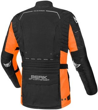 Berik Torino Waterproof Motosiklet Mont Siyah/Turuncu