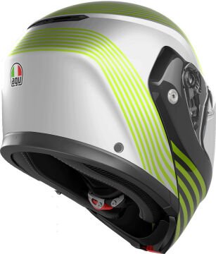 AGV Streetmodular Iseo Kapalı Kask Beyaz-Sarı