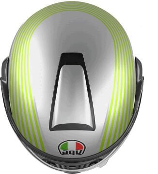AGV Streetmodular Iseo Kapalı Kask Beyaz-Sarı