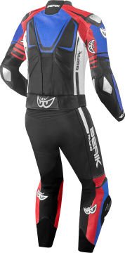 Berik XR-Ace İki Parça Deri Tulum Siyah/Beyaz/Mavi
