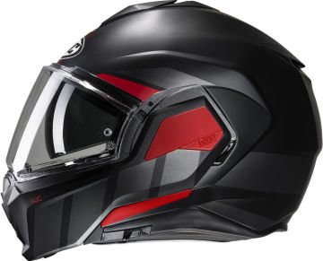 HJC i100 Beis Çene Açılır Kask Kırmızı