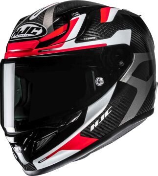 HJC RPHA 12 Karbon Xentra Kapalı Kask Siyah-Beyaz-Kırmızı