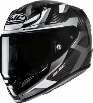 HJC RPHA 12 Karbon Xentra Kapalı Kask Siyah-Beyaz-Gri