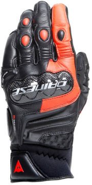 Dainese Carbon 4 Kısa Motosiklet Eldiveni Siyah-Kırmızı
